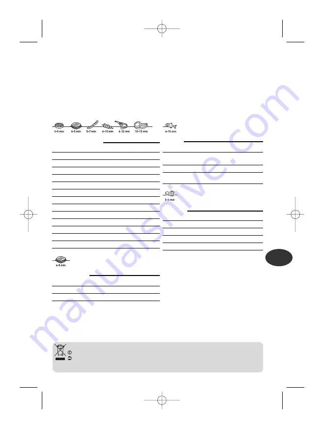 Rowenta EVIDENCE-GRILL PRELUDE GC500111 Скачать руководство пользователя страница 57