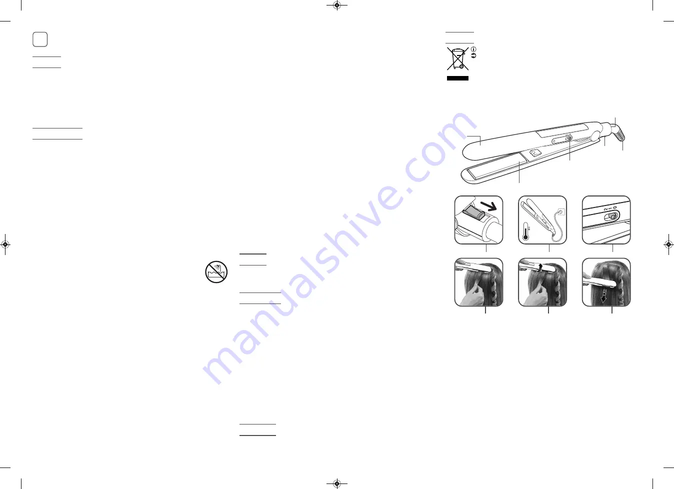 Rowenta GLAM LISS 2 IN 1 Manual Download Page 2