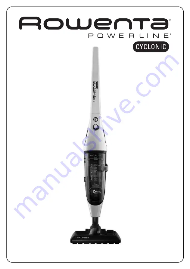 Rowenta POWERLINE CYCLONIC RH7755IA Manual Download Page 1