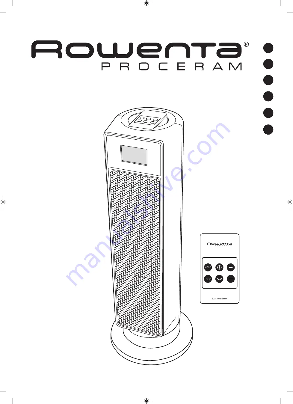 Rowenta PROCERAM Скачать руководство пользователя страница 1