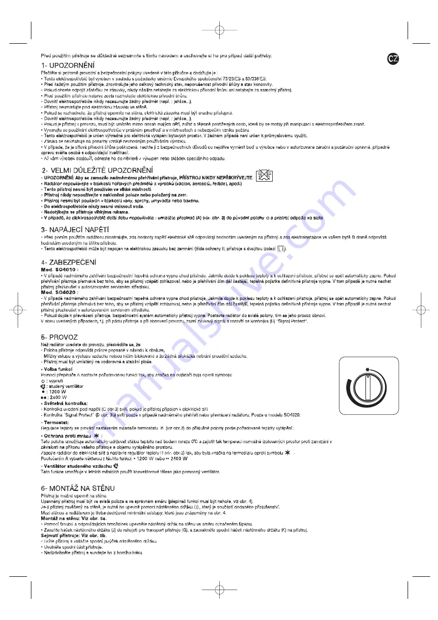 Rowenta SPRINTO SO4010 Instructions For Use Manual Download Page 21