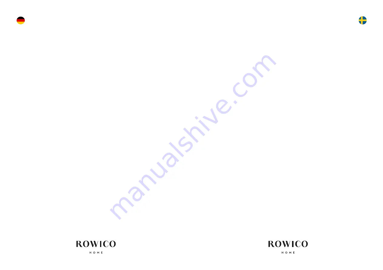 Rowico HAMMOND 120582 Care Manual Download Page 1