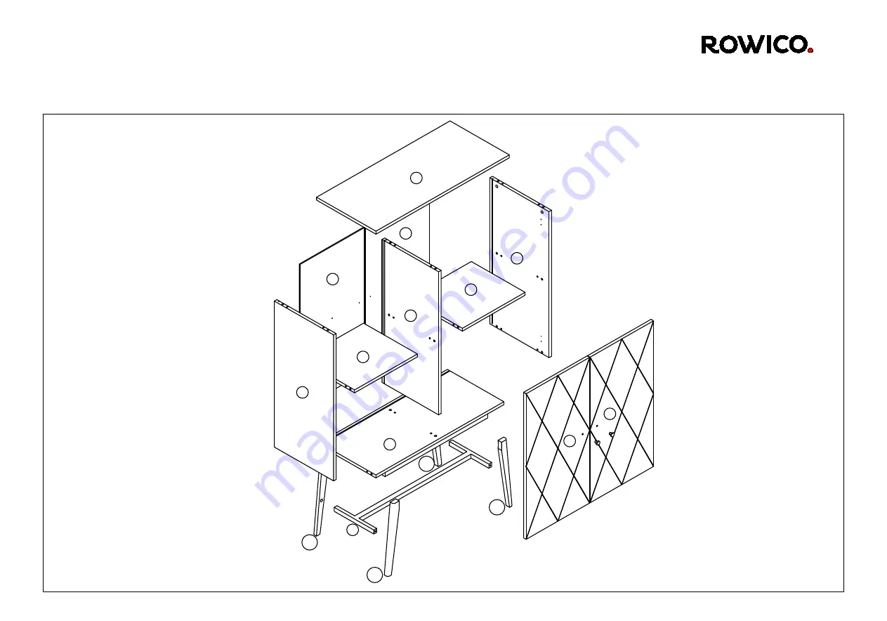 Rowico Rosswood cabinet 118692 Скачать руководство пользователя страница 3