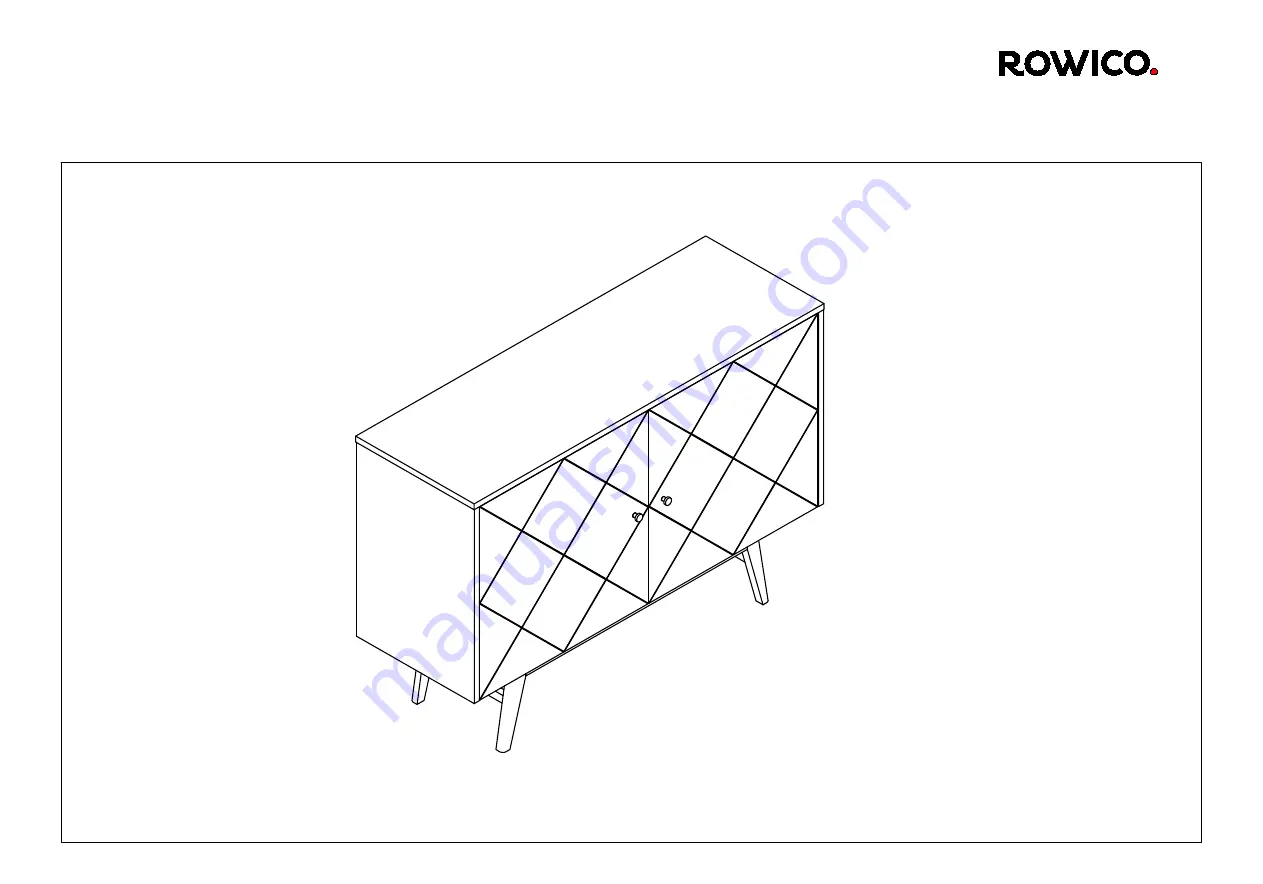 Rowico Rosswood sideboard 124 118691 Скачать руководство пользователя страница 1