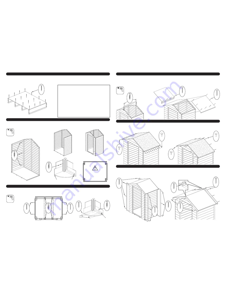 Rowlinson Garden Products 4x3 Pressure Treated Shiplap Shed Assembly Instructions Download Page 2