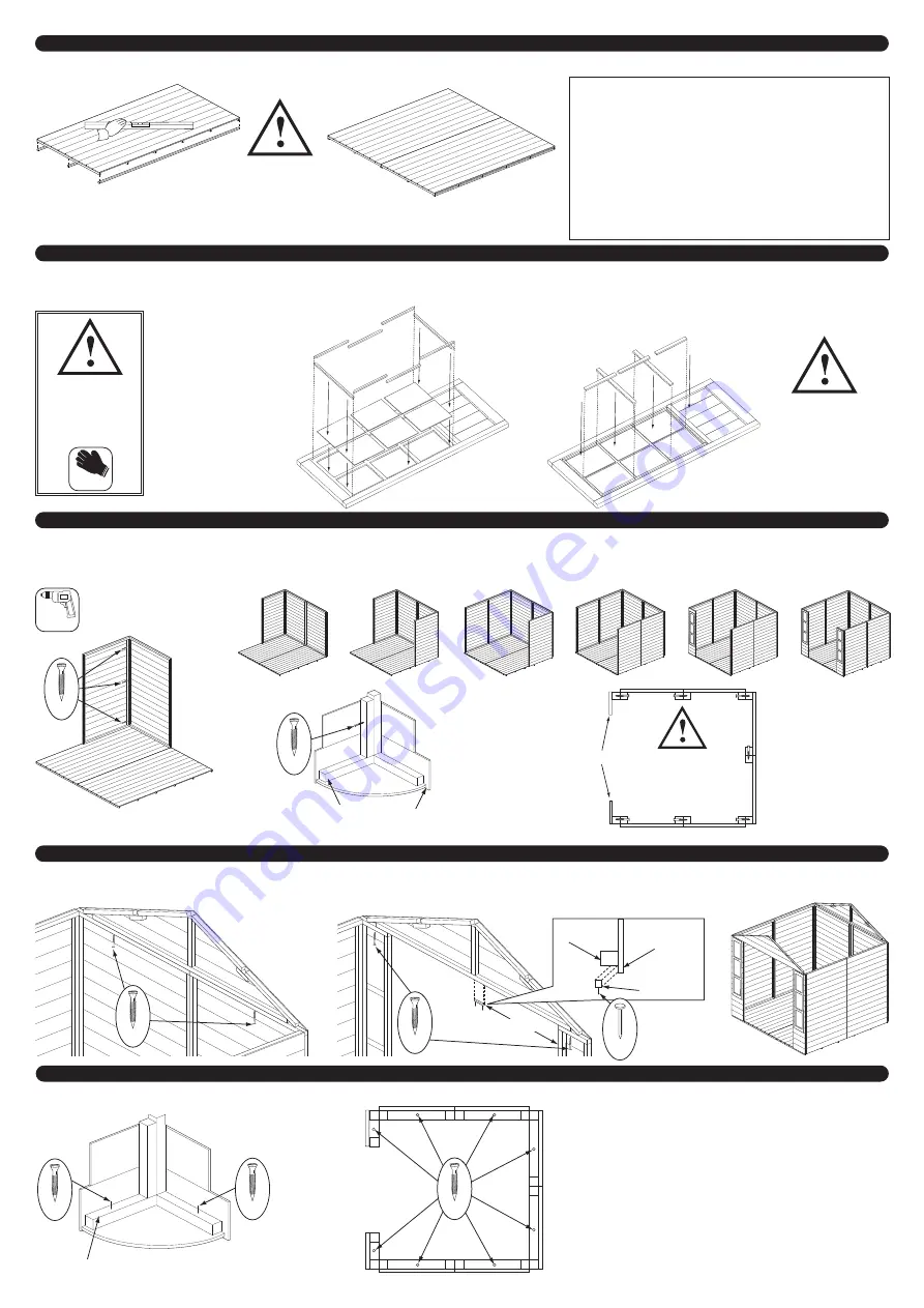 Rowlinson Garden Products Eaton Summerhouse Assembly Instructions Download Page 2