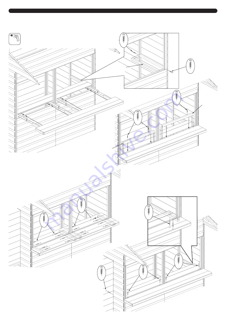 Rowlinson Garden Products Garden Bar Assembly Instructions Manual Download Page 4