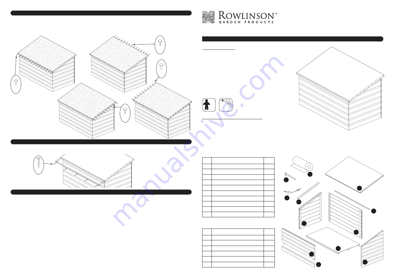 Rowlinson Garden Products Garden Chest Скачать руководство пользователя страница 1