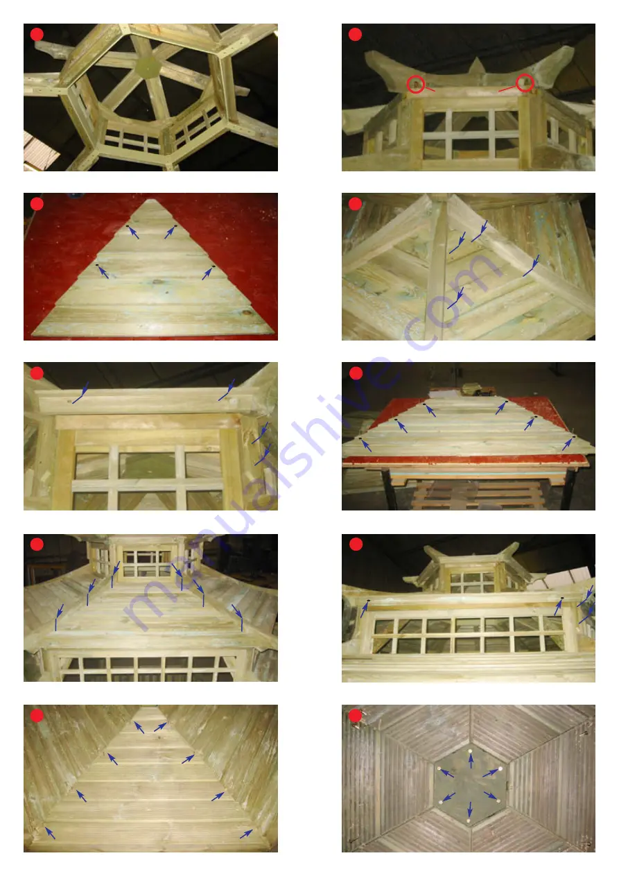 Rowlinson Garden Products Oriental Pagoda PERGODA2HD Assembly Instructions Manual Download Page 8