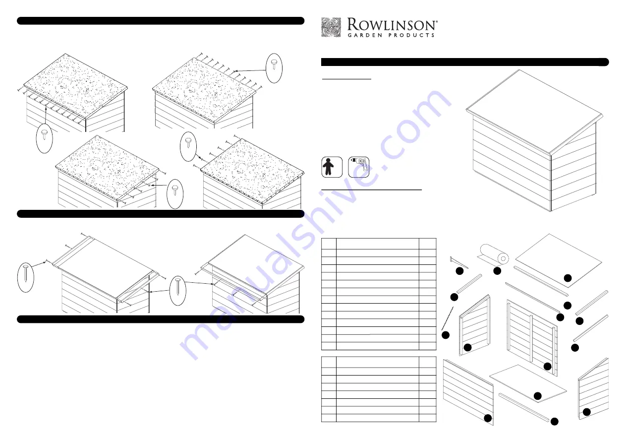 Rowlinson Garden Products Overlap Patio Chest Скачать руководство пользователя страница 1