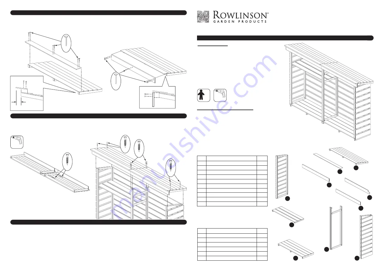 Rowlinson Garden Products SS269E Assembly Instructions Download Page 1