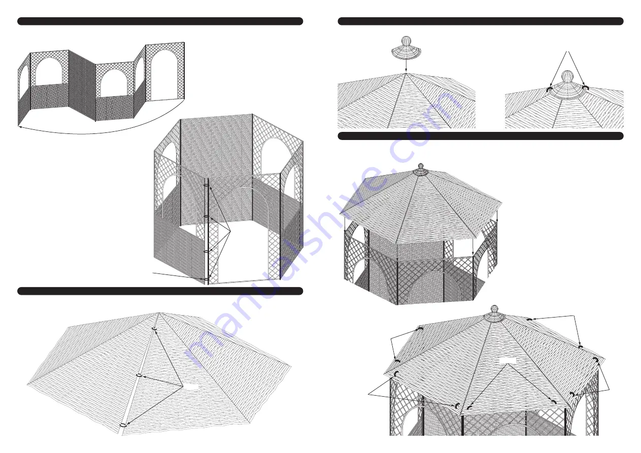 Rowlinson Garden Products Willow Gazebo Скачать руководство пользователя страница 2