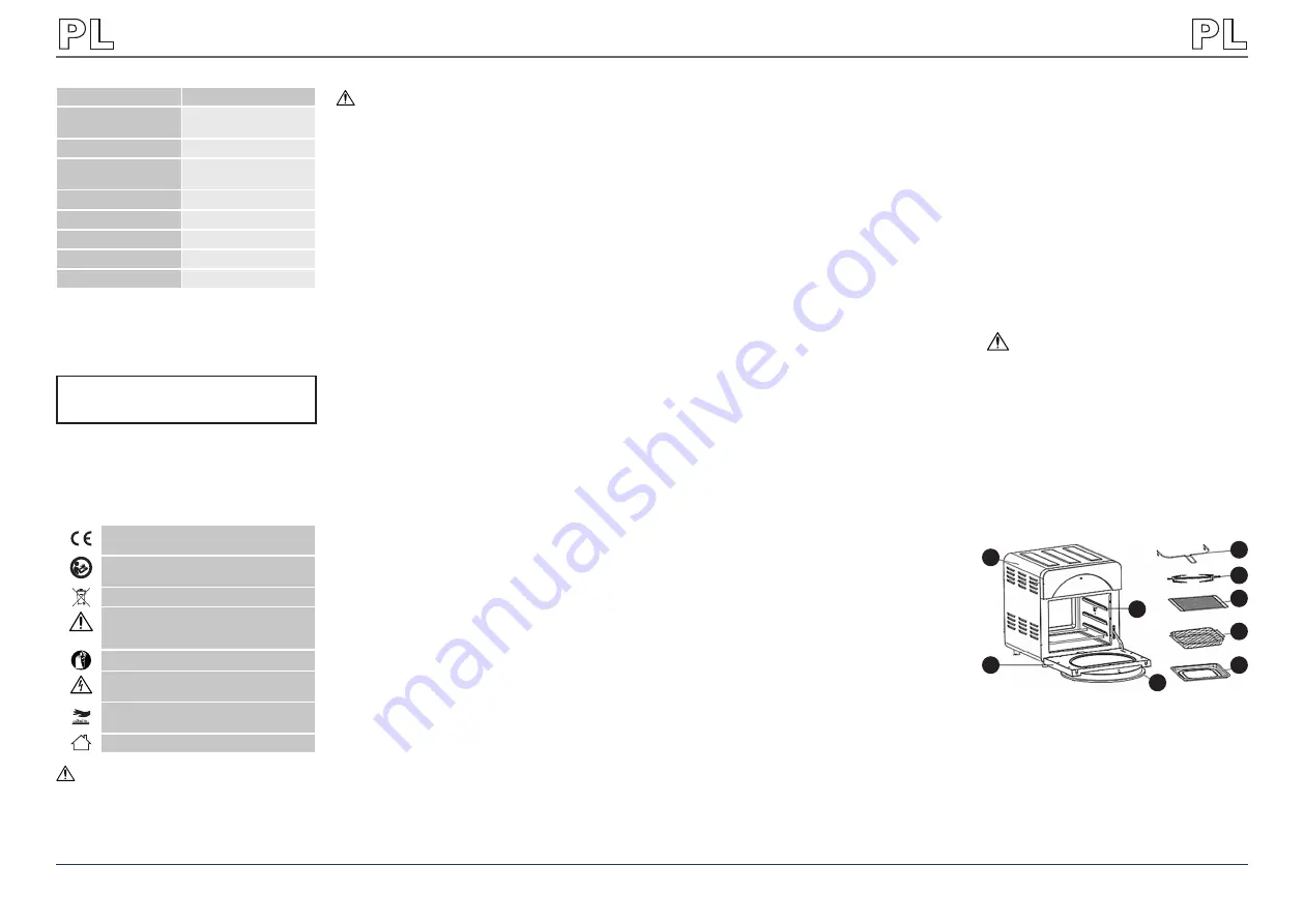 Royal Catering RCAF-14L User Manual Download Page 7