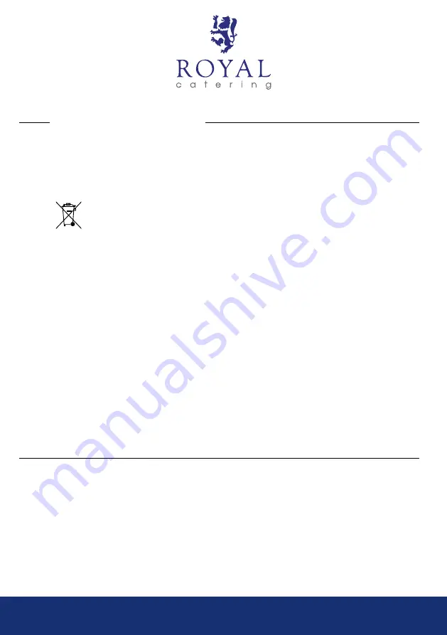 Royal Catering RCCM-250-2GN User Manual Download Page 15