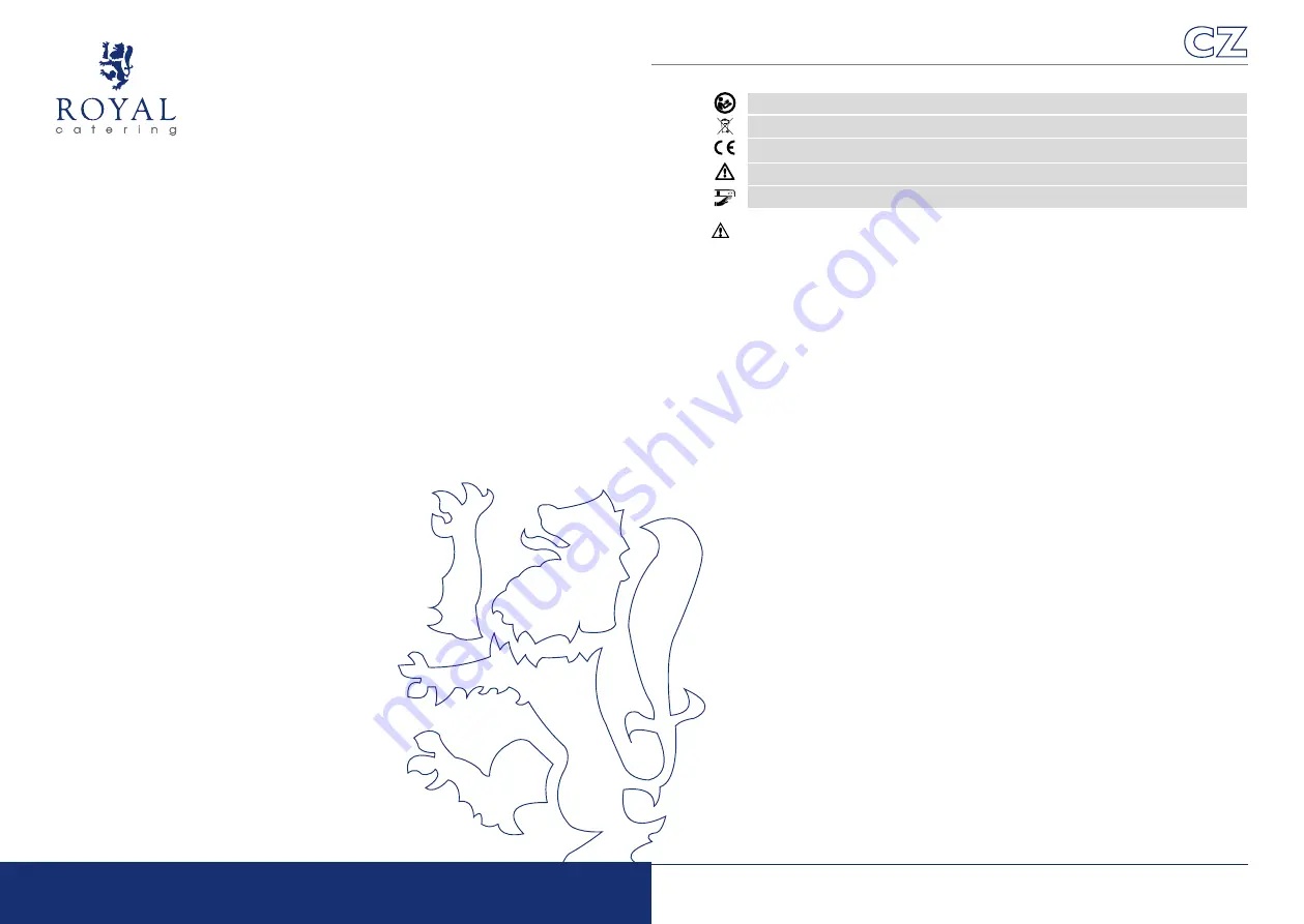 Royal Catering RCFW 140-850ECO User Manual Download Page 8