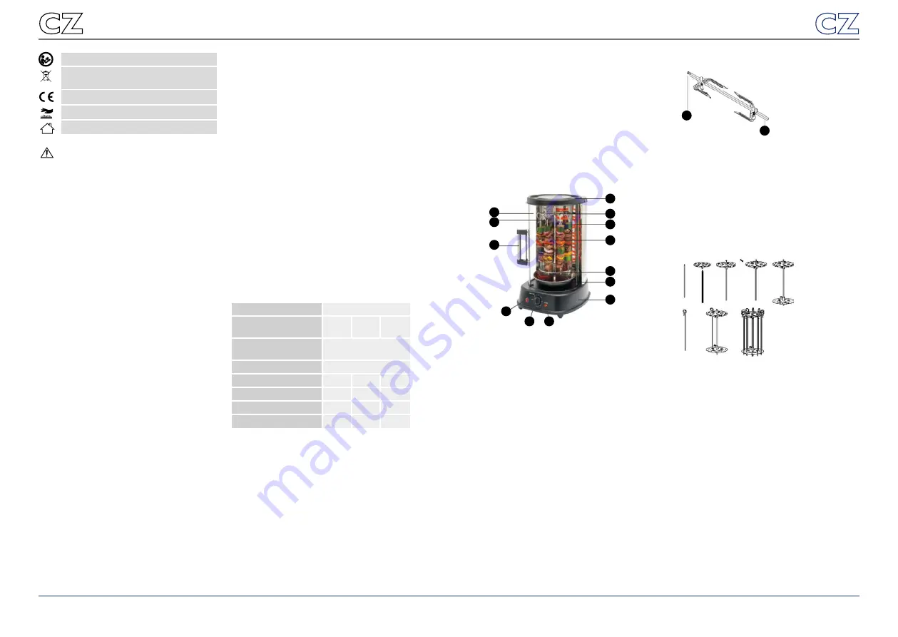 Royal Catering RCGV-1400 User Manual Download Page 7