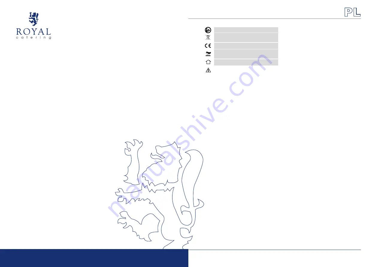 Royal Catering RCPS-1350 User Manual Download Page 6