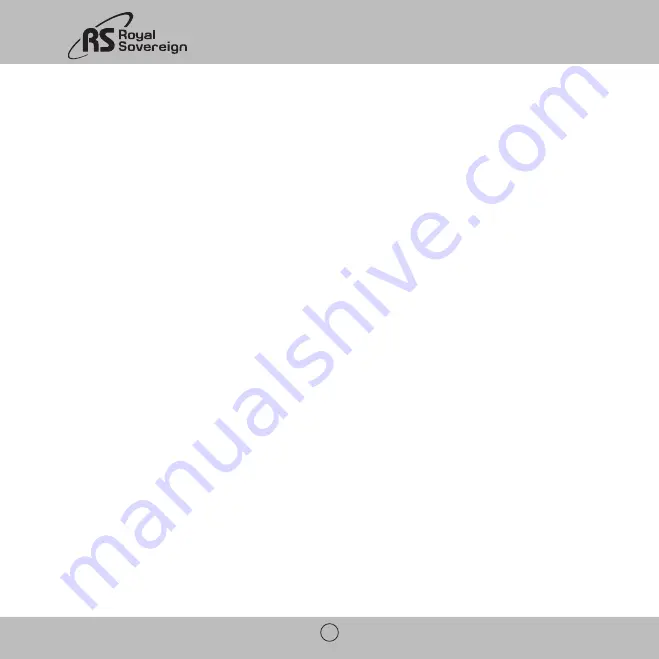 Royal Sovereign International HFN-03 Owner'S Manual Download Page 6