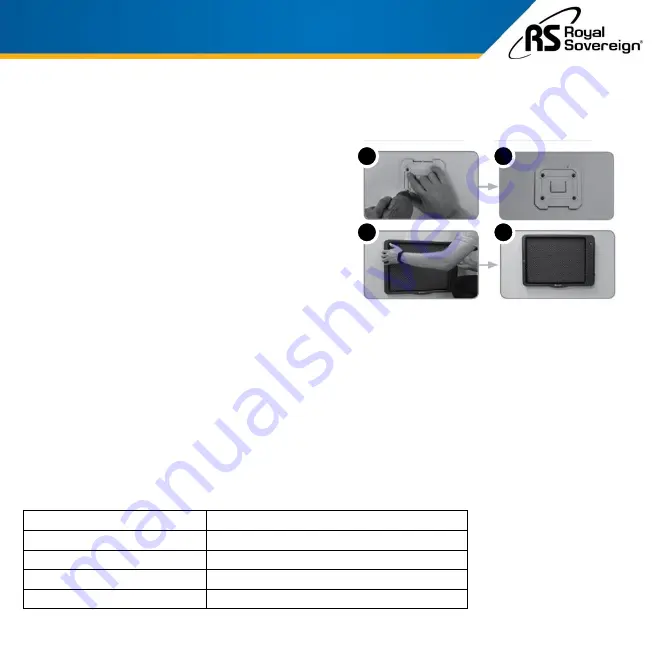 Royal Sovereign International RPH-260G Owner'S Manual Download Page 7