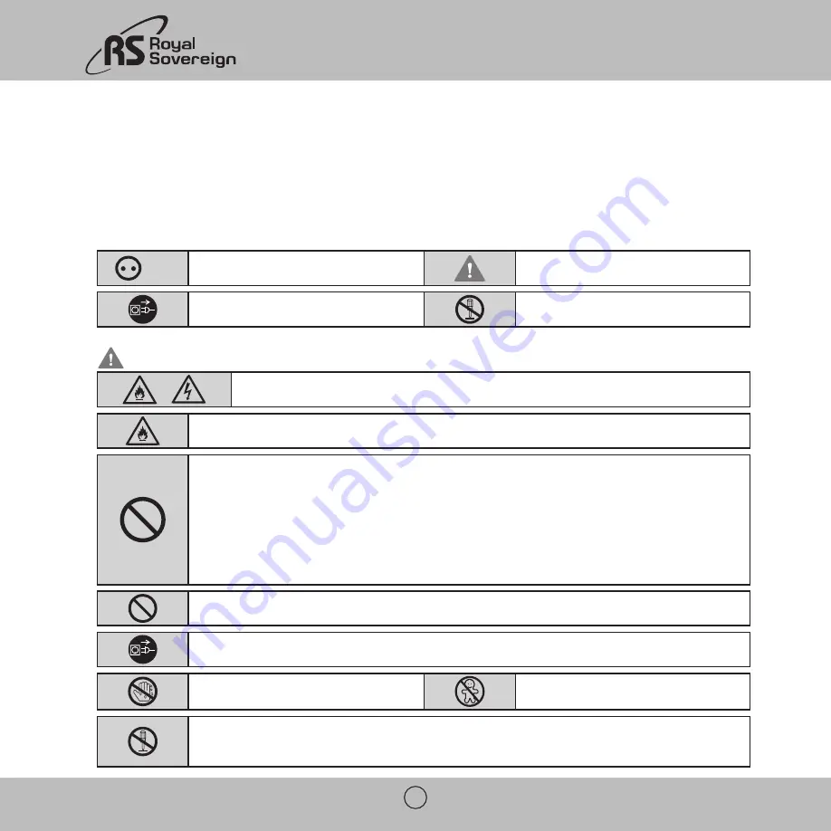 Royal Sovereign AFX-975 Owner'S Manual Download Page 19