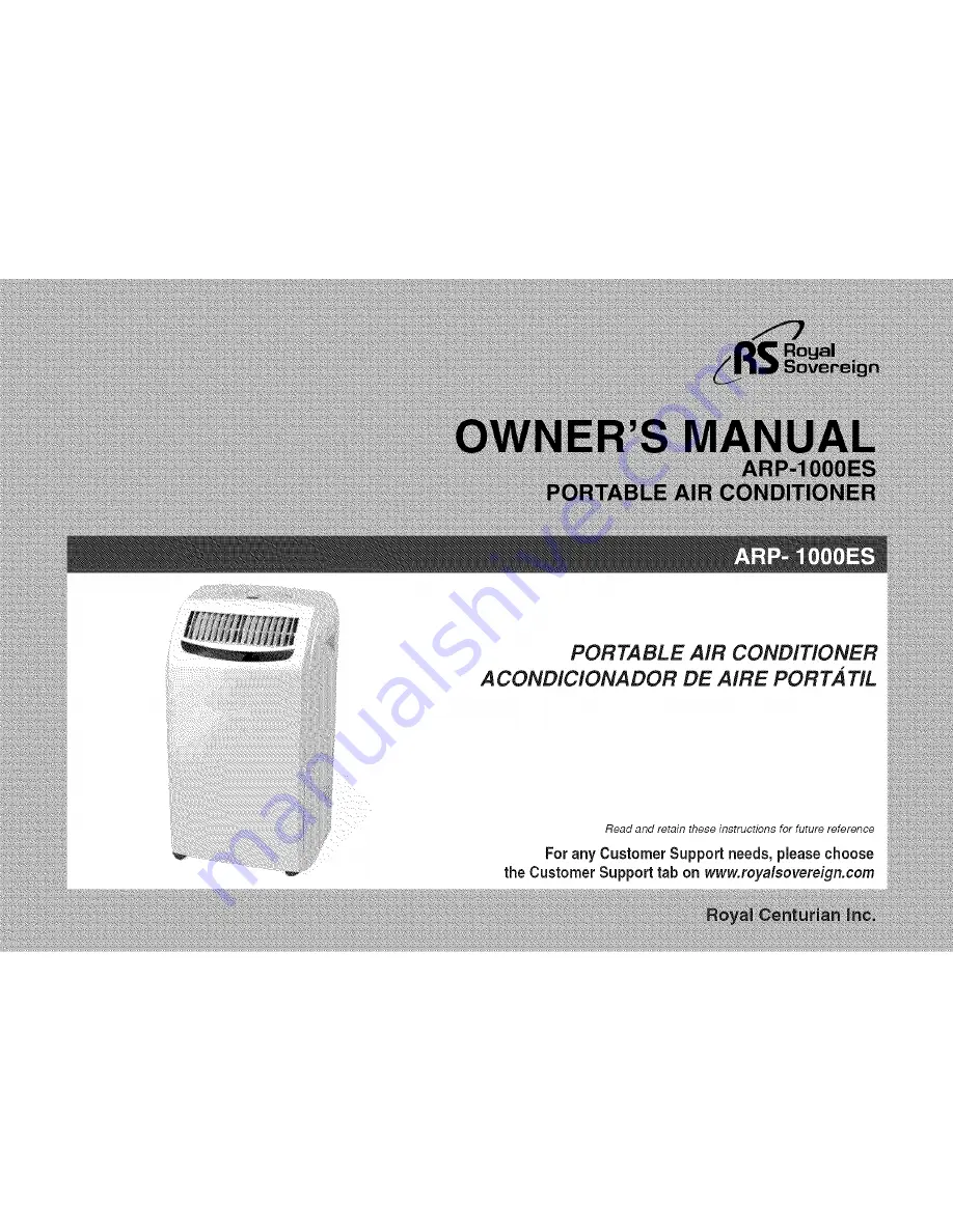 Royal Sovereign ARP-1000ES Owner'S Manual Download Page 1