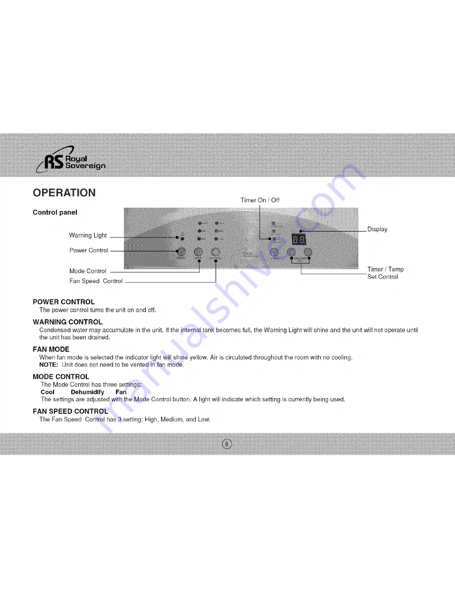 Royal Sovereign ARP-1000ES Owner'S Manual Download Page 6