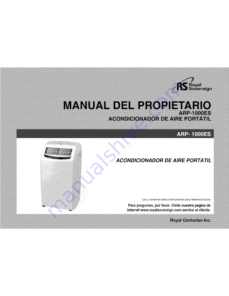 Royal Sovereign ARP-1000ES Owner'S Manual Download Page 13