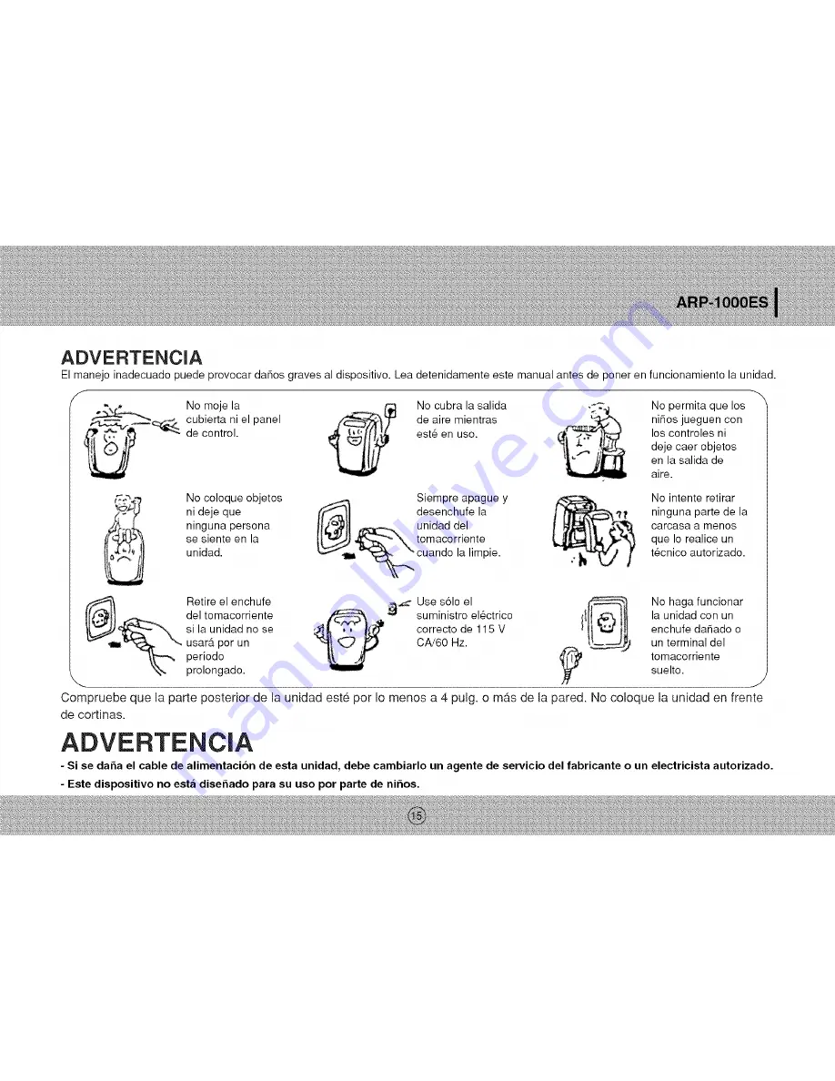 Royal Sovereign ARP-1000ES Owner'S Manual Download Page 15