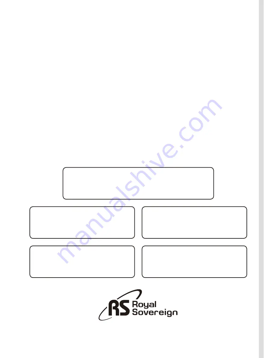 Royal Sovereign ES-400C Owner'S Manual Download Page 24