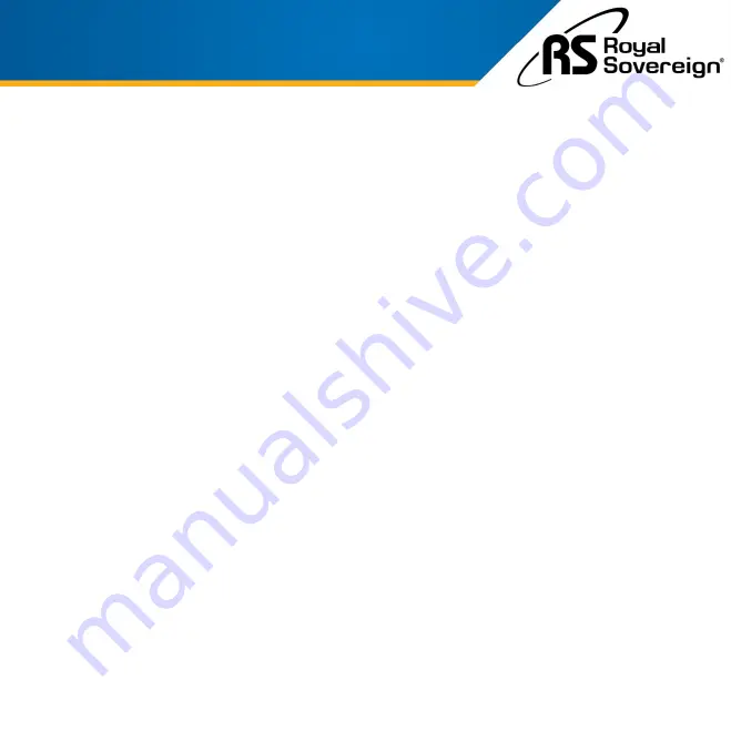 Royal Sovereign HCE-190 Owner'S Manual Download Page 3