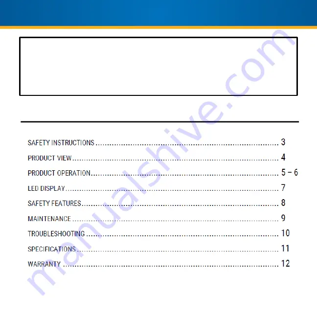 Royal Sovereign HCE-220 Owner'S Manual Download Page 2