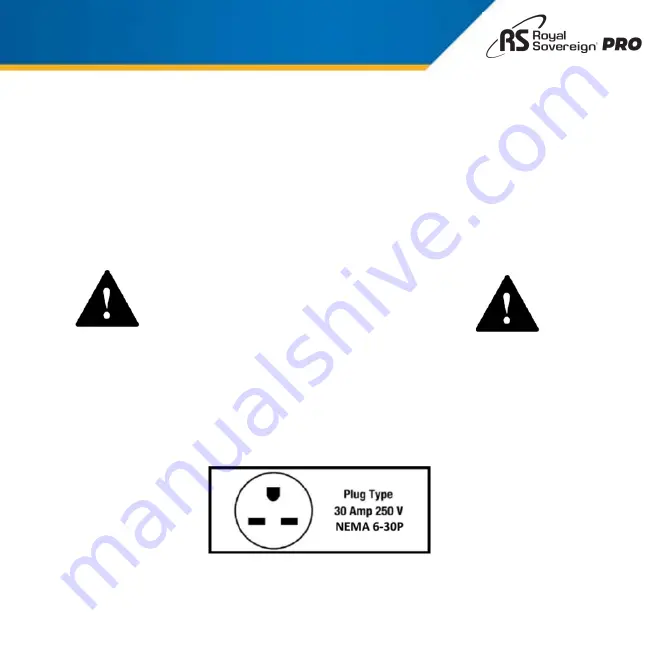 Royal Sovereign PRO HWS-480 Owner'S Manual Download Page 9