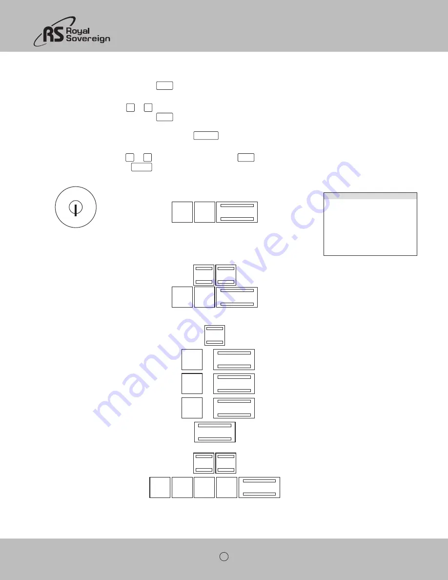 Royal Sovereign RCR-75CA Owner'S Manual Download Page 20