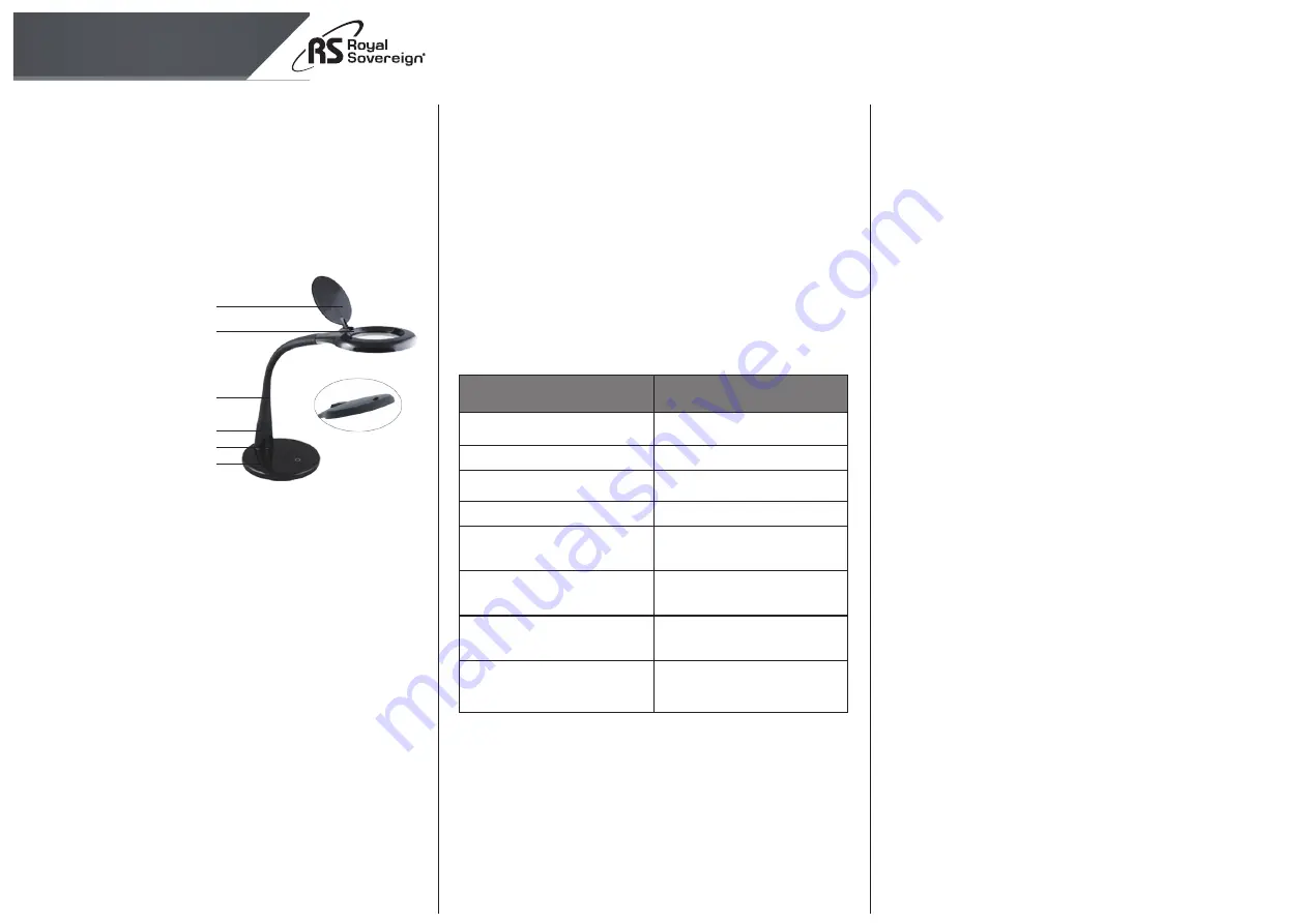 Royal Sovereign RDL-95M-D Owner'S Manual Download Page 1