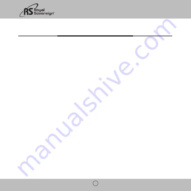 Royal Sovereign RWD-200W Owner'S Manual Download Page 10