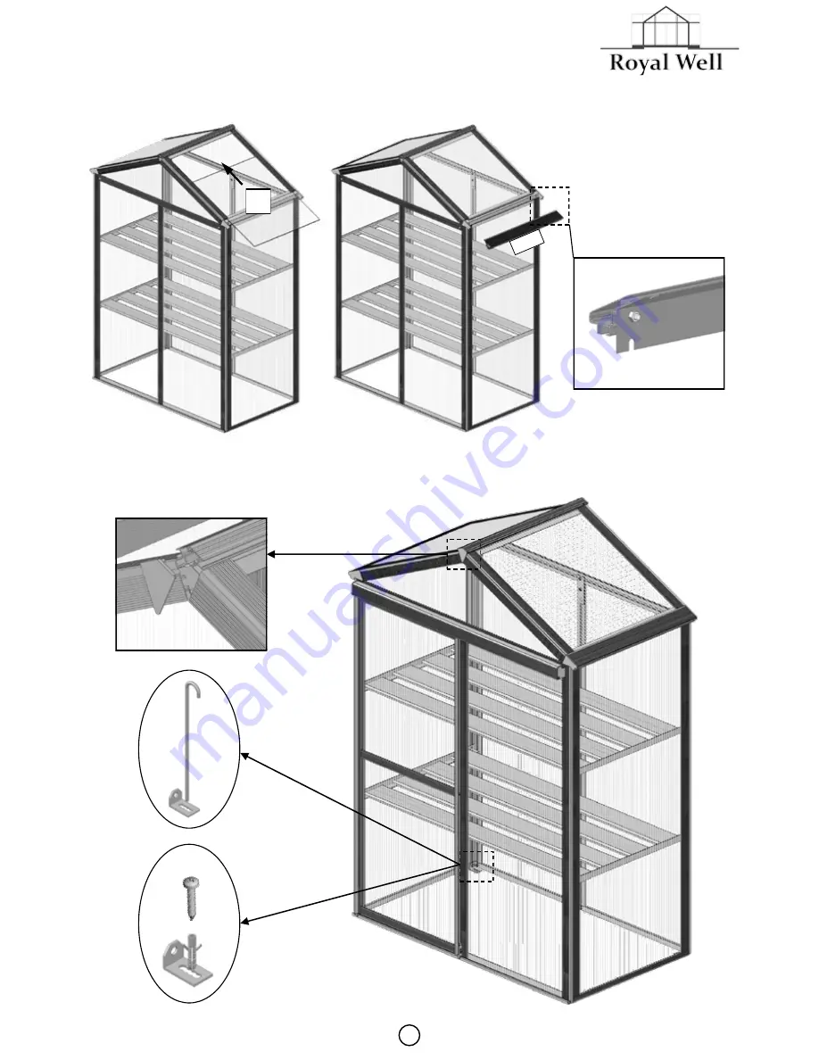 Royal Well Plant Station Assembly Instructions Manual Download Page 8