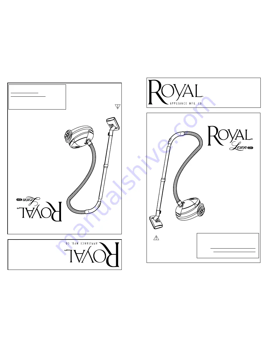 Royal LEXON S10 Owner'S Manual Download Page 1