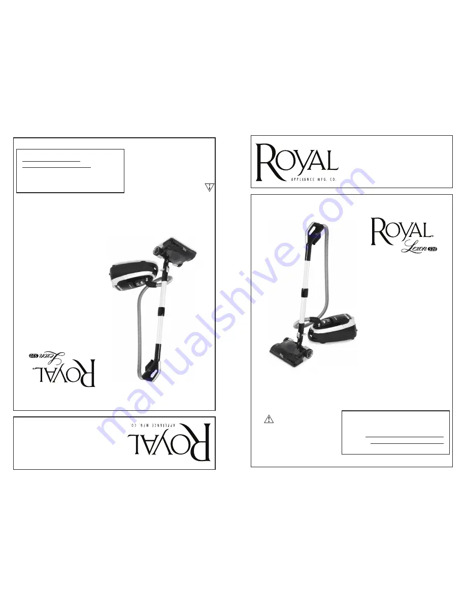 Royal LEXON S20 Owner'S Manual Download Page 1