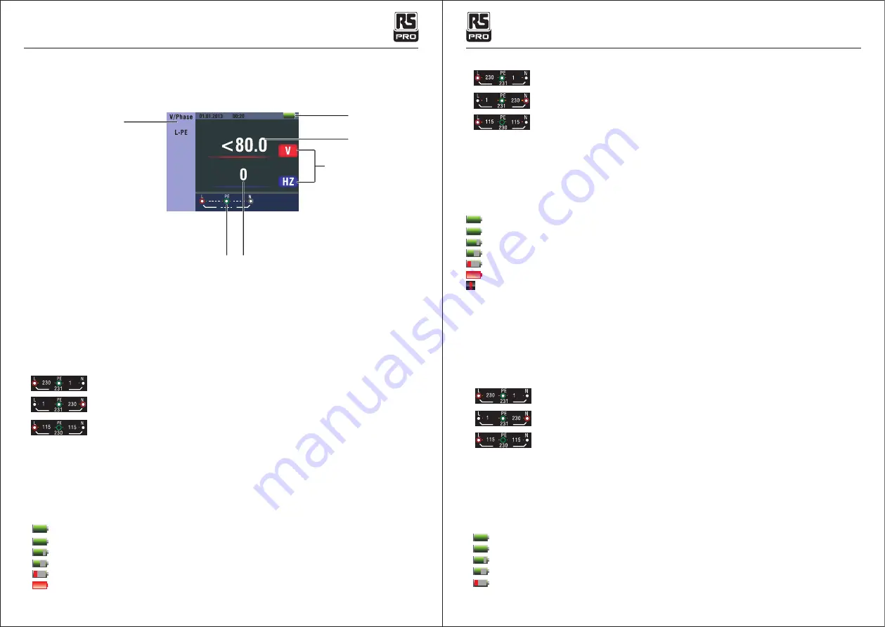 RS PRO 144-5338 Instruction Manual Download Page 7