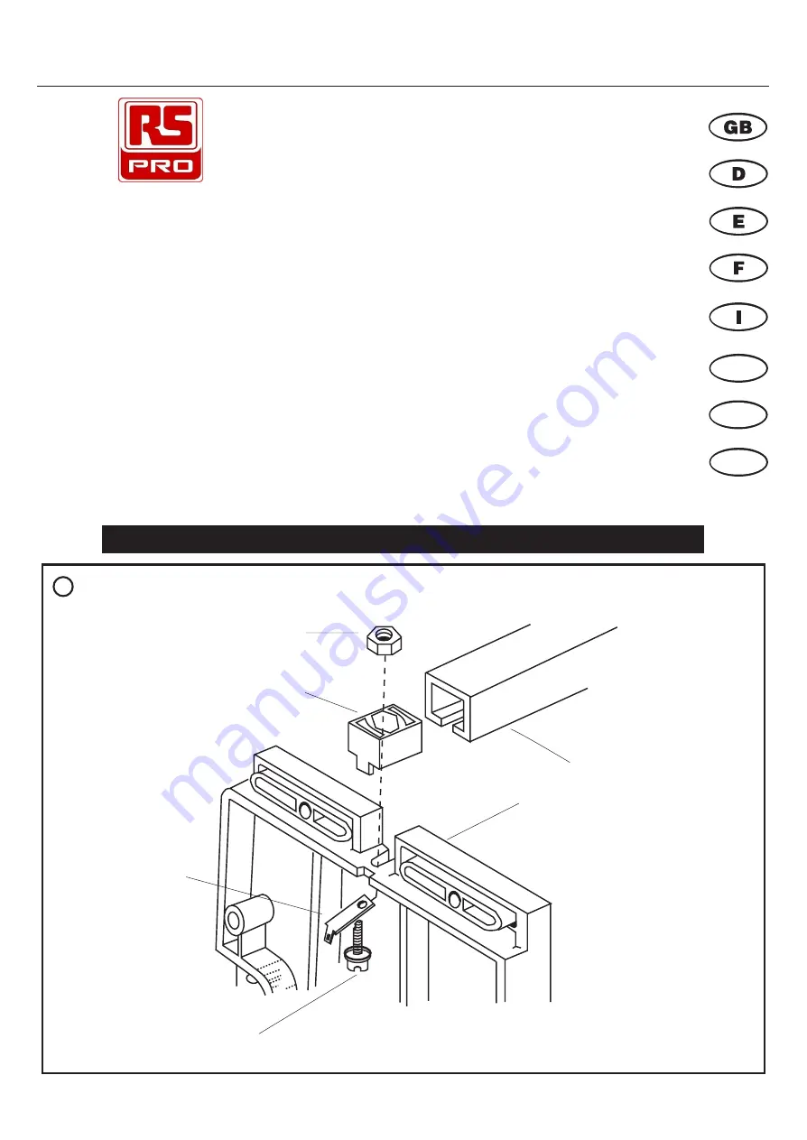 RS PRO 550-921 Instruction Leaflet Download Page 1