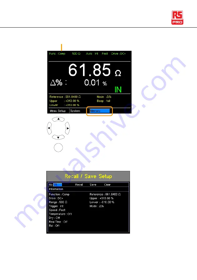 RS PRO RM-804 Instruction Manual Download Page 120