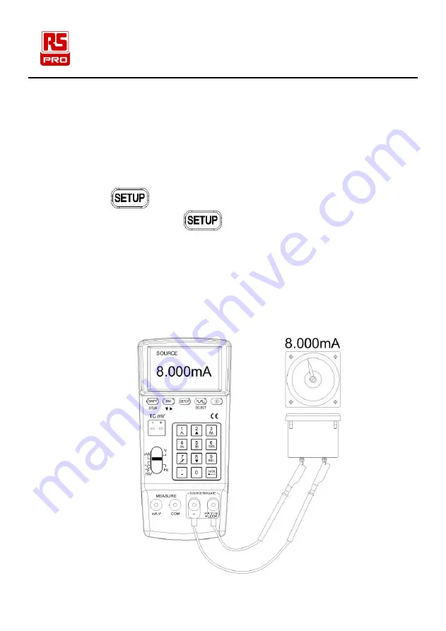 RS PRO RS-133 Instruction Manual Download Page 13