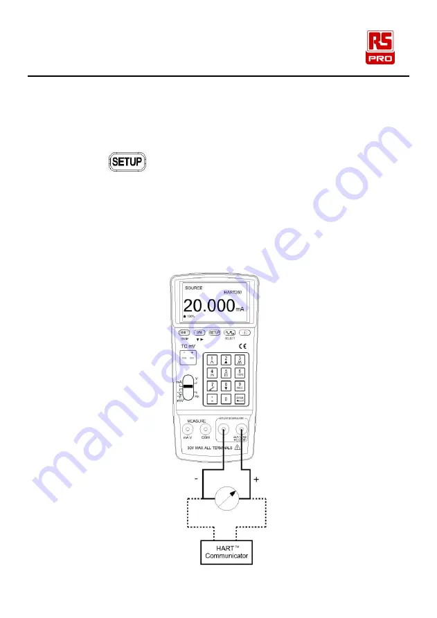 RS PRO RS-133 Instruction Manual Download Page 14