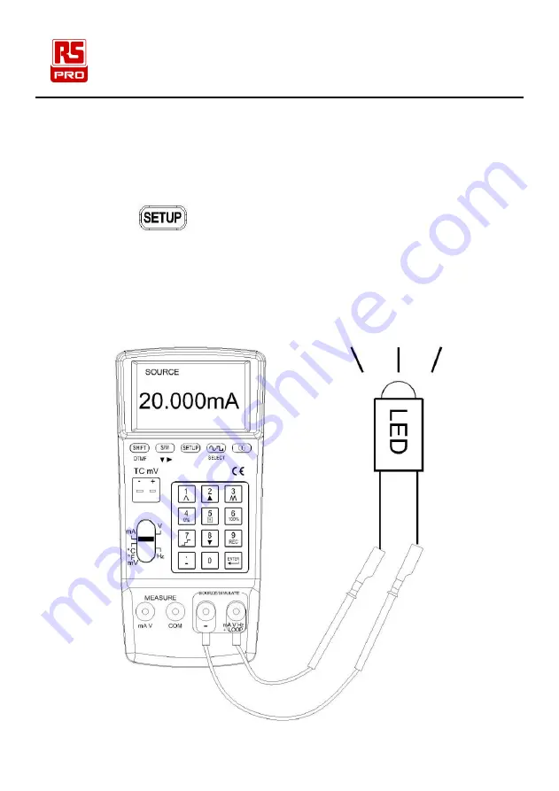 RS PRO RS-133 Instruction Manual Download Page 17