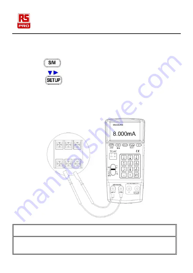 RS PRO RS-133 Instruction Manual Download Page 31