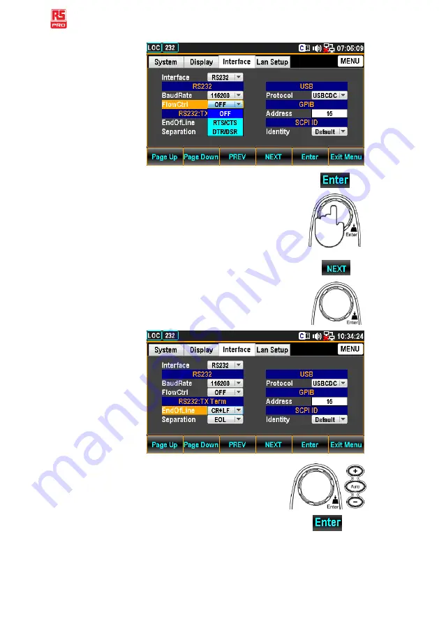 RS PRO RSDM-9060 Скачать руководство пользователя страница 254