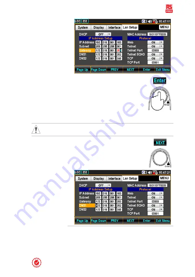 RS PRO RSDM-9060 Скачать руководство пользователя страница 271