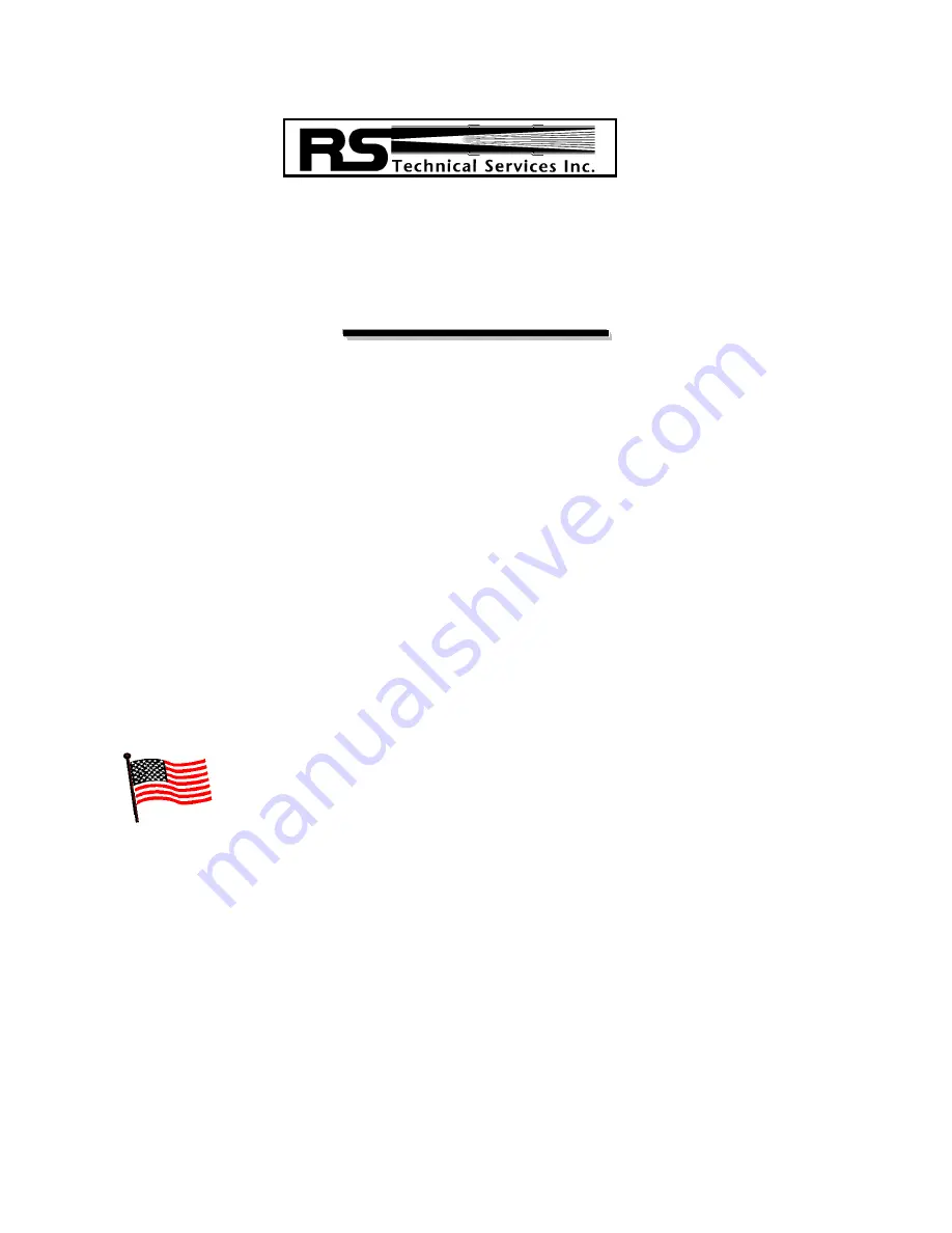 RS Technical Services 40-3510 Operation Manual Download Page 1