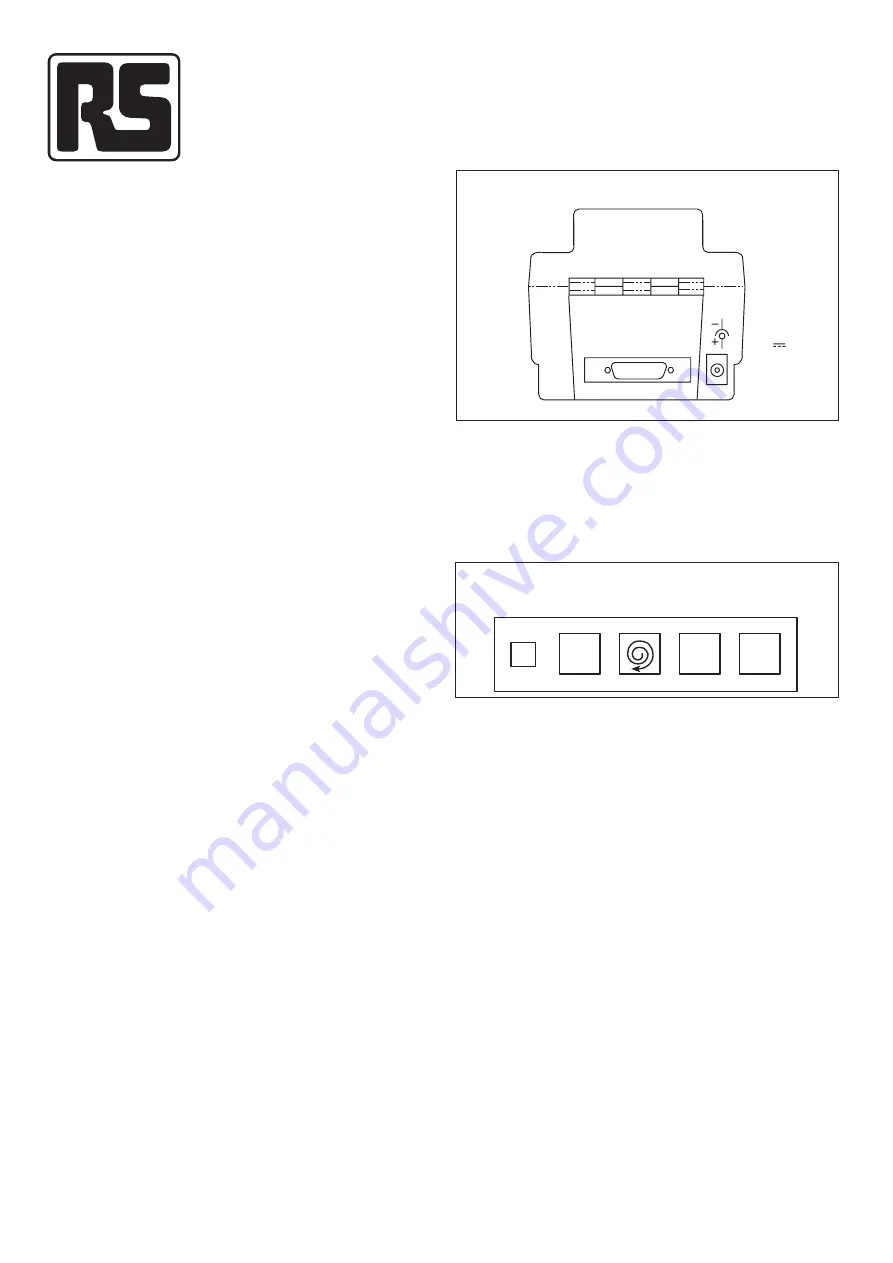 RS 244-660 Quick Manual Download Page 1