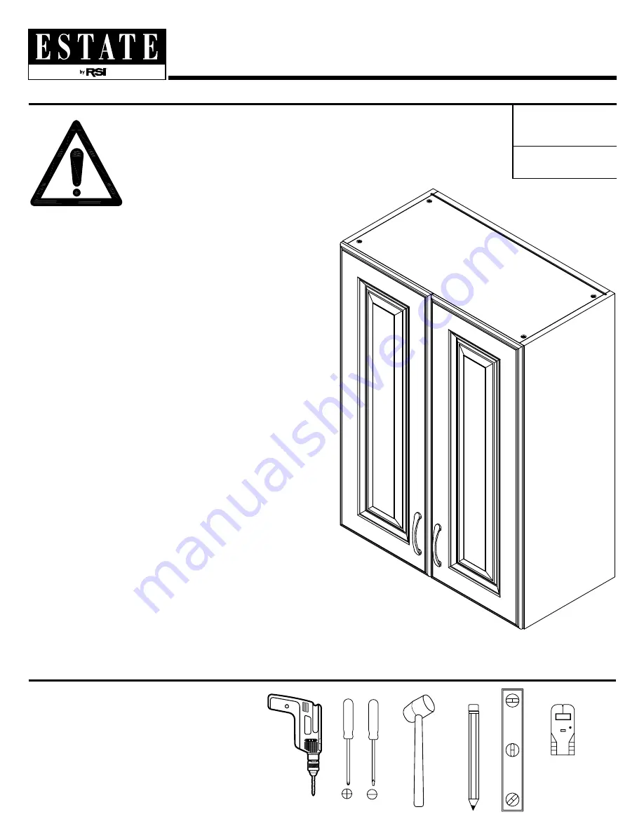 RSI ESTATE 756719 Assembly/Installation Instructions Download Page 1